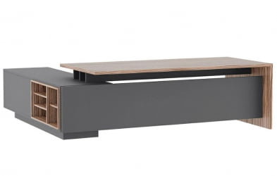 Стол письменный на опорной креденции ДЭЛИ ДЛИ37210332 Орех Антрацит / DALI DLI37210332