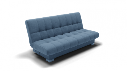 Диван Хьюстон-1 (ЗР) Цвет фасада: Голубой; Тип: Прямой; Материал фасада: Металл/Велюр