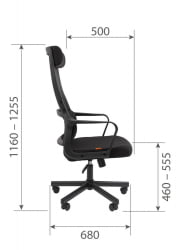 Кресло руководителя Чаирман 590 ткань/сетка Черный / Chairman