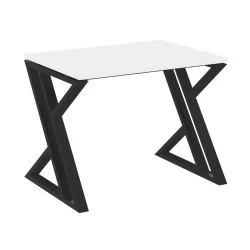 Стол рабочий ЛОФТ ВР.Л-СРЗ-1.7 Металл черный Белый Бриллиант / LOFT VR.L-SRZ-1.7
