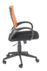 Кресло Ирис люкс ТВ Черный-оранжевый / TW