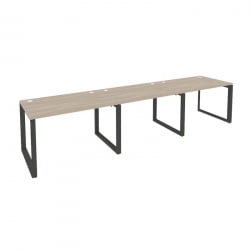 Рабочая станция на О-образном м/к ОНИКС О.МО-РС-3.2.8 Дуб Аттик/Антрацит / ONIX O.MO-RS-3.2.8