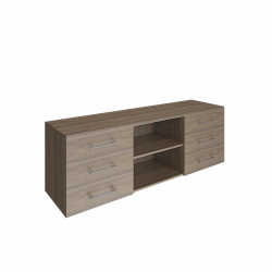 Тумба модульная трехсекционная ЙАЛТА ЛТ-ТС 3.1 Вяз Благородный / YALTA LT-TS