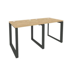 Рабочая станция на О-образном м/к ОНИКС О.МО-РС-2.0.7 Тиквуд Светлый/Антрацит / ONIX O.MO-RS-2.0.7