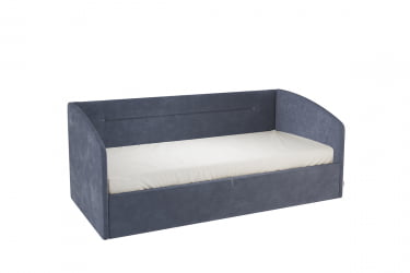 Односпальная кровать с подъемным механизмом Альба (Софа) КМ.С-16 топаз (велюр) / КМ.S-16