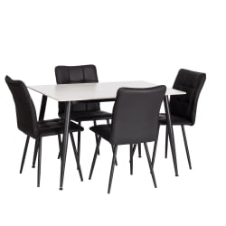 Стул обеденный Бари (2 шт. в упаковке) ЛТ, экокожа , черная, 41х55х89 см / Bari LT,