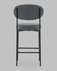 Стул полубарный Бриф ДД ПБ букле темно-серый / DD