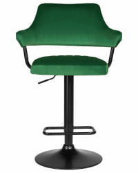 Стул барный ДОБРИН CХАРЛЙ БЛАCК (зеленый велюр (МДЖ9-88)) / DOBRIN CHARLY BLACK (MJ9-88))