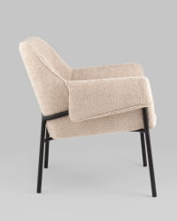 Кресло лаунж Бесс альпака Бежевый