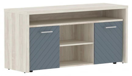 Тумба с фригобаром Торр ЛУКС ТЛТФ-3Д Сосна Эдмонд Серо-голубой / Torr LUX TLTF-3D