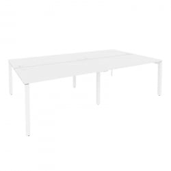 Рабочая станция на П-образном м/к ОНИКС О.МП-Д.РС-4.3.8 Белый Бриллиант / ONIX O.MP-D.RS-4.3.8