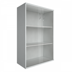 Шкаф средний широкий Рива А.СТ-2.4 Белый / Riva