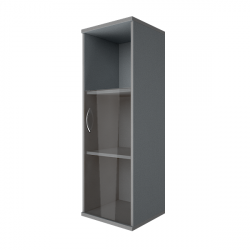 Шкаф средний узкий правый Рива А.СУ-2.2 Пр Клен/Металлик / Riva