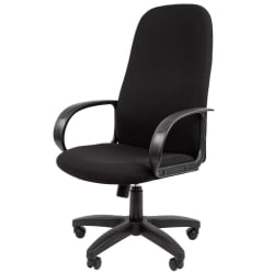 Кресло руководителя CХАИРМАН 279 ткань серии Т08 Черный / CHAIRMAN T08