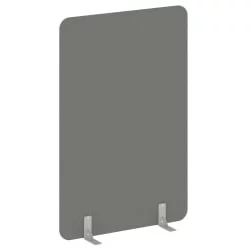 Перегородки на металлических опорах на фетровых подпятниках Р-лине ДП.Ф-120-180 Металлик / R-line DP.F-120-180