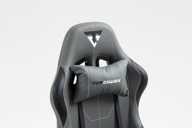 Кресло спортивное ТопЧаирс Вйверн серо-черный / TopChairs Wyvern
