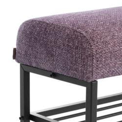 Банкетка Чарли Лукс Б/Чарли Люкс велюр/букле, ВТ шапе воод росе / Charli Lux VT shape wood rose