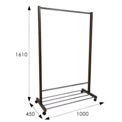 Вешалка общественная В 35Н Средне-коричневый