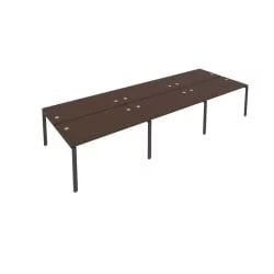 Рабочая станция на 6 раб.места Метал Сйстем Б.СМ-6.3 Венге/Антрацит / Metal System