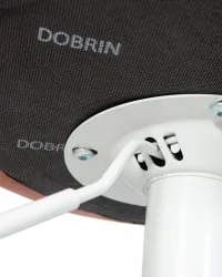 Барный стул ДОБРИН ТАИЛОР ВХИТЕ Пудрово-розовый велюр МДЖ9-32 / DOBRIN TAILOR WHITE MJ9-32