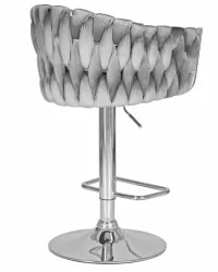 Стул барный ДОБРИН МАРCЕЛ Серый велюр МДЖ9-75 / DOBRIN MARCEL MJ9-75