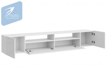 ТВ тумба Соло-16 ТВ Белый/Белый глянец / TV