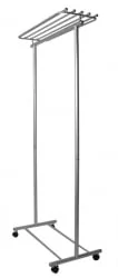 Вешалка напольная на колесах М 9 Металлик