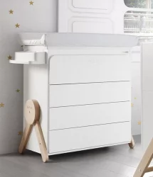 Детский комод Микуна Свинг Б-1837 Вхите/Ватервоод / Micuna Swing B-1837 White/Waterwood