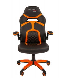 Кресло геймерское CХАИРМАН ГАМЕ 18 Черный Оранжевый / CHAIRMAN GAME