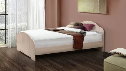 Кровать на уголках №1 1200*2000 Ясень Анкор темный