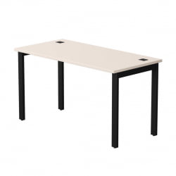 Стол прямой на металлокаркасе, опоры 90 гр Еверпроф ЕВО 254С007 Кашемир Черный / Everprof EVO 254S007