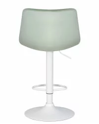Стул барный ДОБРИН ТАИЛОР ВХИТЕ Пудрово-мятный велюр МДЖ9-87 / DOBRIN TAILOR WHITE MJ9-87