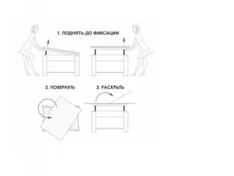 Стол-трансформер Агат-34 (02) Оникс