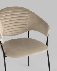 Стул Алексис велюр Капучино