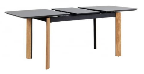 Стол раскладной Комби Гласс 140-180 Аутоматиc Натур/Дэрк матте гласс / Combi Glass Automatic Natur/Dark matte glass