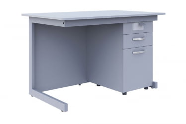 Стол преподавателя для кабинета физики/ химии/ биологии Серый/Серый