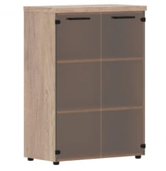 Шкаф со стеклянными дверьми и топом Торр ЛУКС ТМC 85.2 Дуб Каньон / Torr LUX TMC