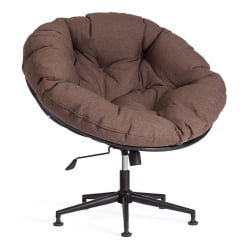 Кресло CЛОУДЕ рогожка/металл, 97х98х90-96см, коричневый, 3М7-147 / CLOUDE