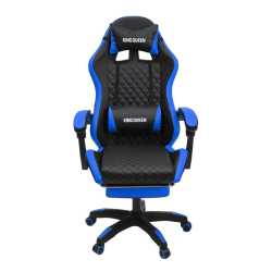 Кресло 892-1 цвет черный/синий с массажем 892-1-блаcк-блуе-масс / 892-1-black-blue-mass