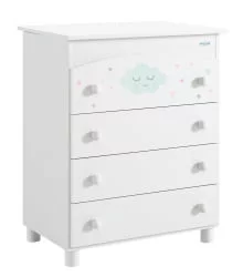 Детский комод Микуна Лили Б-970 Вхите Старс Грей / Micuna Lili B-970 White Stars Grey