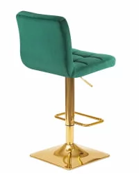 Стул барный ДОБРИН ГОЛДИЕ Зеленый велюр МДЖ9-88 / DOBRIN GOLDIE MJ9-88