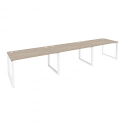 Рабочая станция на О-образном м/к ОНИКС О.МО-РС-3.3.8 Дуб Аттик/Белый / ONIX O.MO-RS-3.3.8