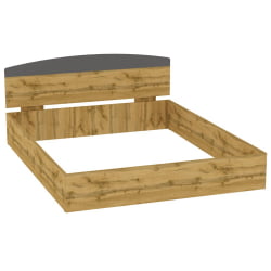 Кровать Алиса(Л8)1647х798х2063(ДВ-Графит) / Алиса(L8)1647х798х2063(ДВ-Графит)