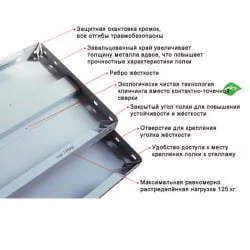 Полка СТФ.100х40