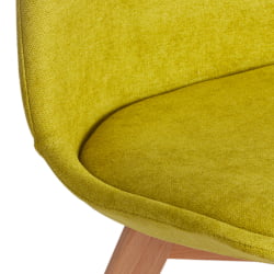 Стул ТУЛИП СОФТ (мод. 053В) дерево/пластик/ткань, 49,5 кс 54,5 кс 84 см, Светло-зеленый (Лигхт греен) ЛЙ1701-8 / TULIP SOFT (mod. 053V) x x (Light green) LY1701-8