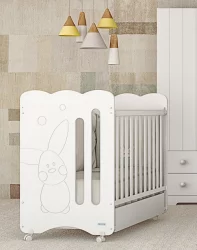 Кроватка для новорожденных Микуна Копито 120кс60 Вхите / Micuna Copito 120x60 White