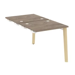 Стол-приставка двойной к опорным элементам ОНИКС ВООД ОВ.Д.СПР-0.7 Тиквуд Темный/Светлый / ONIX WOOD OW.D.SPR-0.7