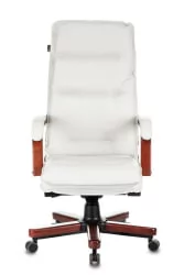 Кресло руководителя Бюрократ Т-9927ВАЛНУТ Слоновая кость / T-9927WALNUT