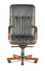 Кресло с высокой спинкой Бонн Д100 Черное 107 / D100