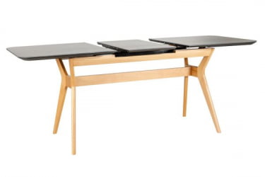 Стол раздвижной Нарвик Серамиc 140-180 Аутоматиc Натур/Дэрк марбле / Ceramic Automatic Natur/Dark marble